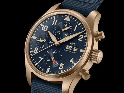 iwc pilot chronograph bronze|iwc pilot chronograph 41mm.